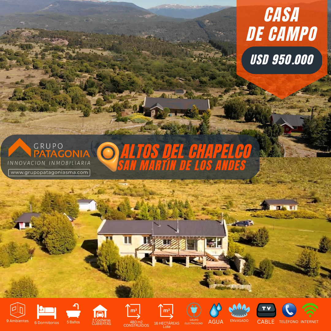 casa en venta en san martin de los andes