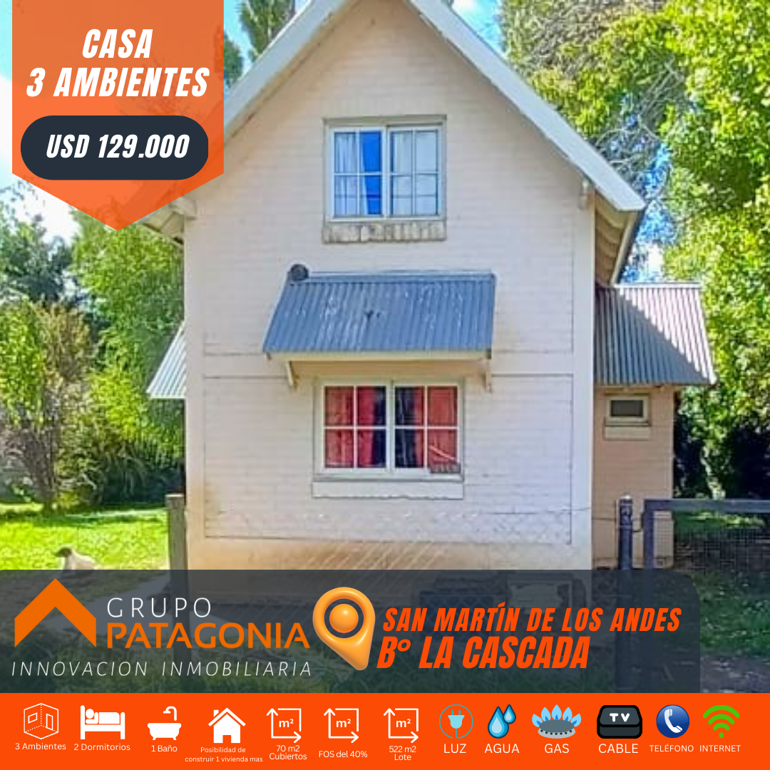 casa en venta en san martin de los andes
