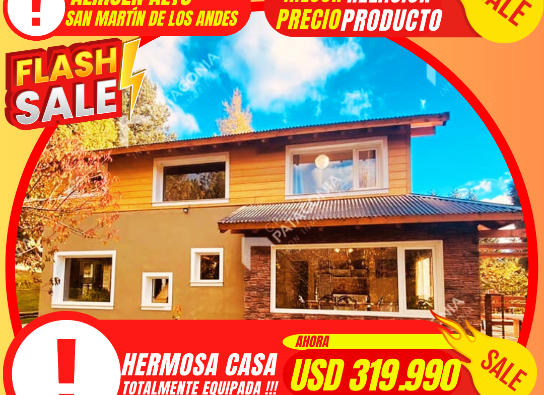 casa en venta en san martin de los andes