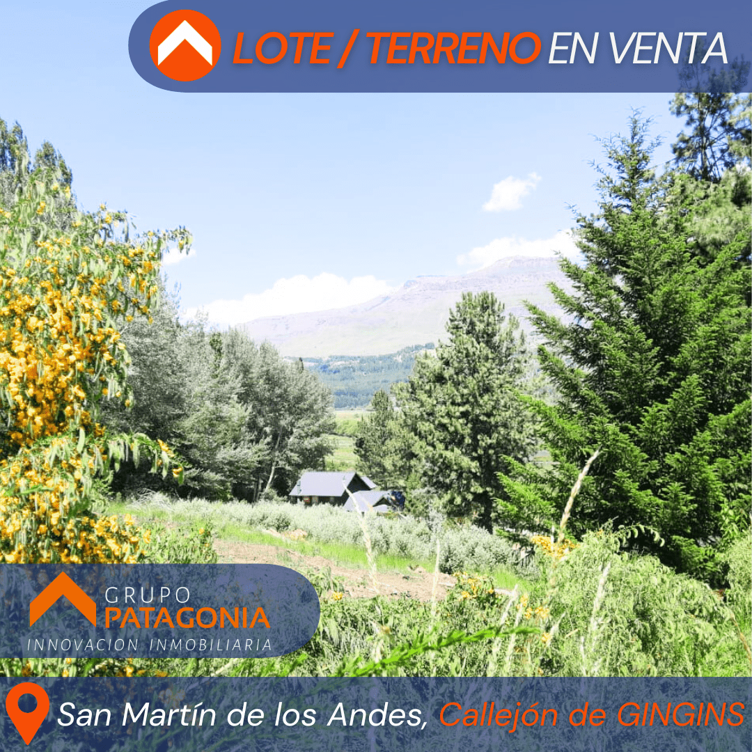 Excelente Lote En Venta Sobre Callejón De Gingins, Sobre El Acceso A La Casona Del Alto, San Martín De Los Andes, Neuquén, Patagonia Argentina