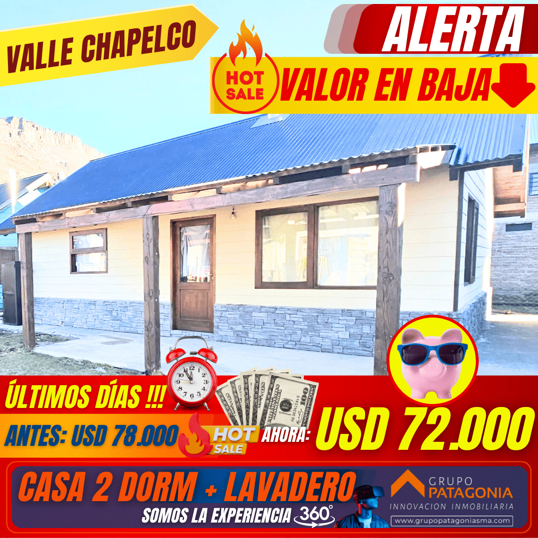 Casa De 2 Dormitorios En Venta En Barrio Valle Chapelco, San Martín De Los Andes, Patagonia Argentina