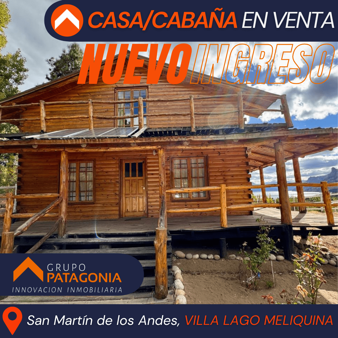 Cabaña Venta Villa Lago Meliquina, San Martín De Los Andes, Patagonia Argentina