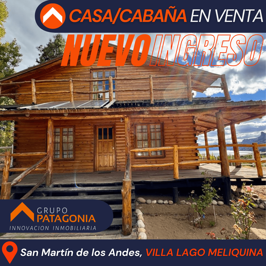 Cabaña Venta Villa Lago Meliquina, San Martín De Los Andes, Patagonia Argentina