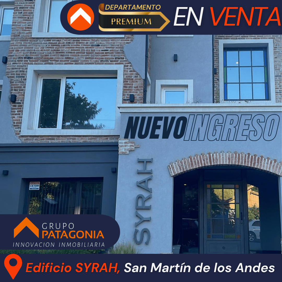 Departamento En Edificio Syrah Con Patio En San Martín De Los Andes