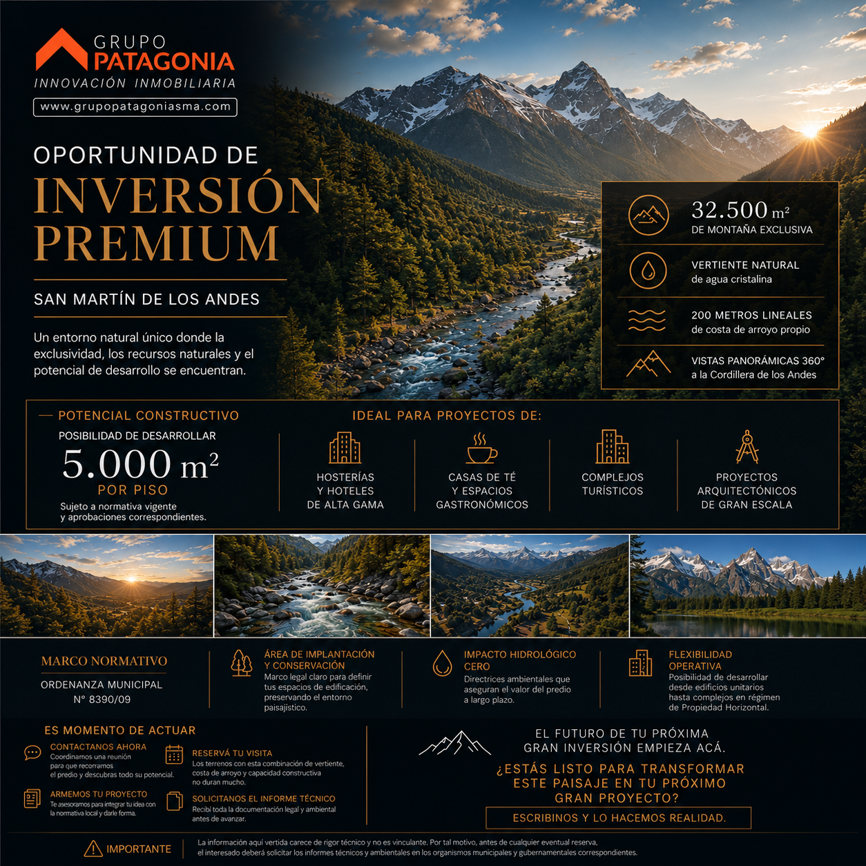 fraccion de lote terreno de 32.500 m2 en tierra de sol rotui ideal emprendimiento hotelero en san martin de los andes neuquen patagonia argentina fraccion de lote terreno de 32.500 m2 en tierra de sol rotui ideal emprendimiento hotelero en san martin de los andes neuquen patagonia argentina